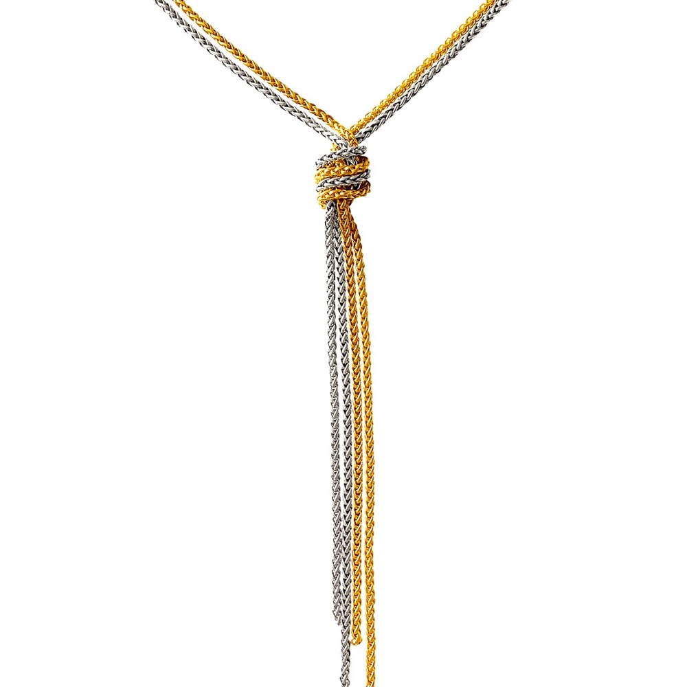 LJ Sonder Knaughty Necklace - Antique Silver and Gold